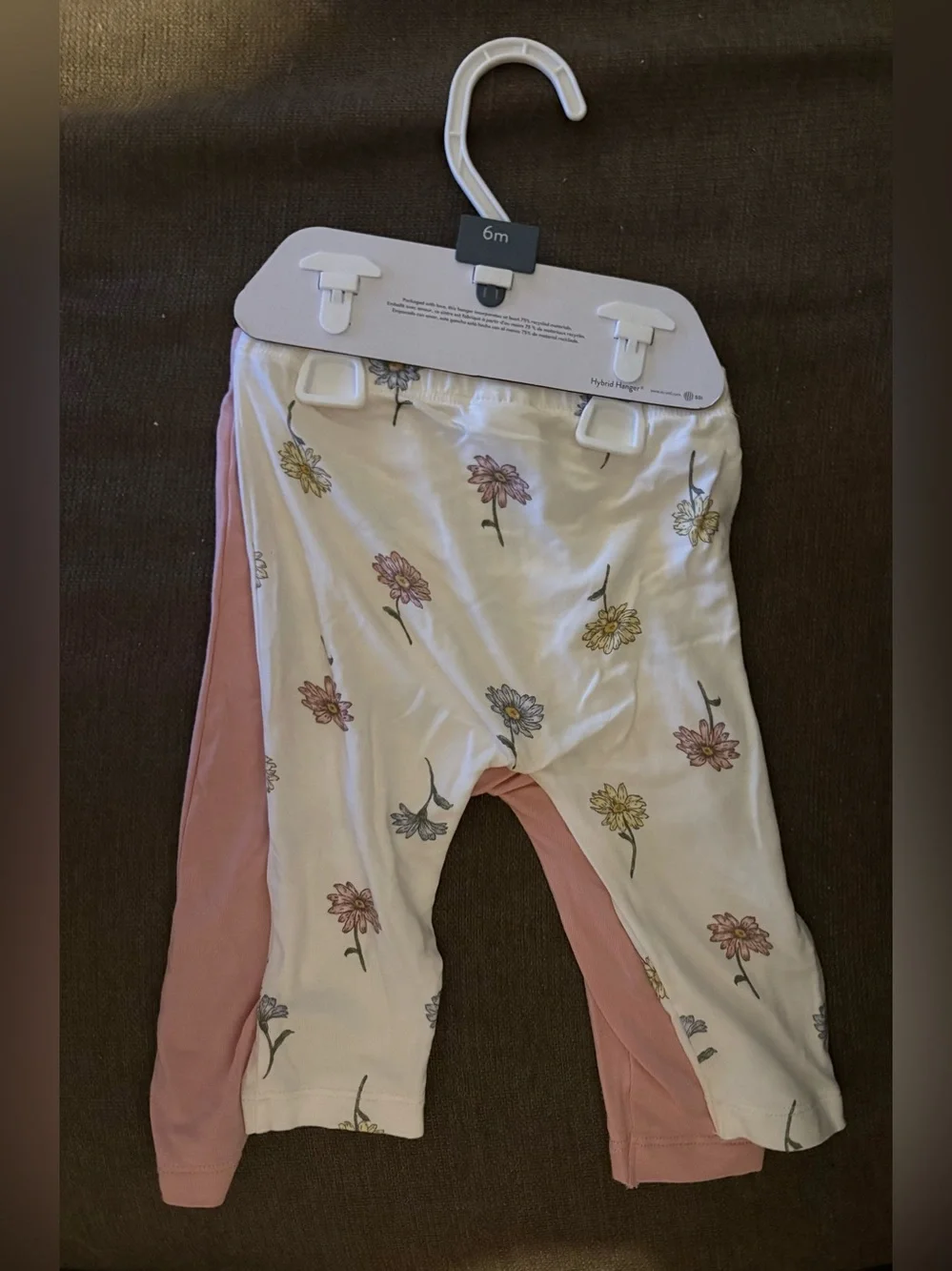 Carter’s Baby Girls Pink and Floral Leggings 2 Piece Set 6 Months NWOT